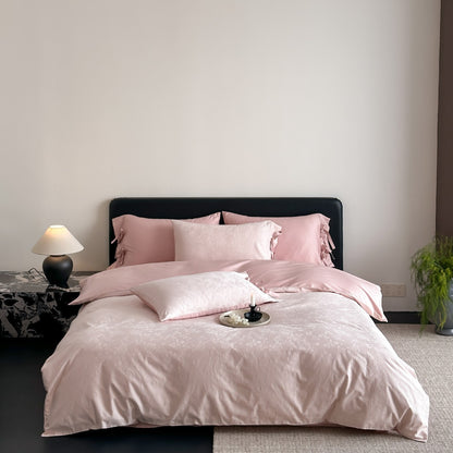 Luxus Geprägte Schmetterling Baumwollsatin Bettbezug Set