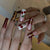 Künstlerische Lange Nail Art Extensions Brehn