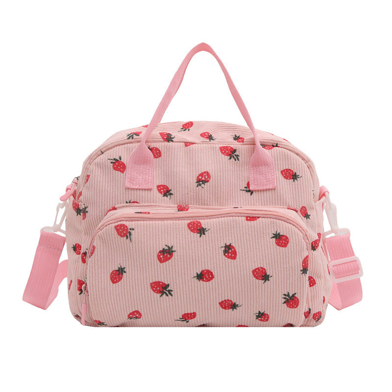 WoPlayful Erdbeer Druck Crossbody Tasche Brehn