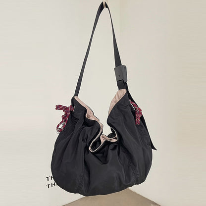 Funktionale Kordelzug-Schultertasche