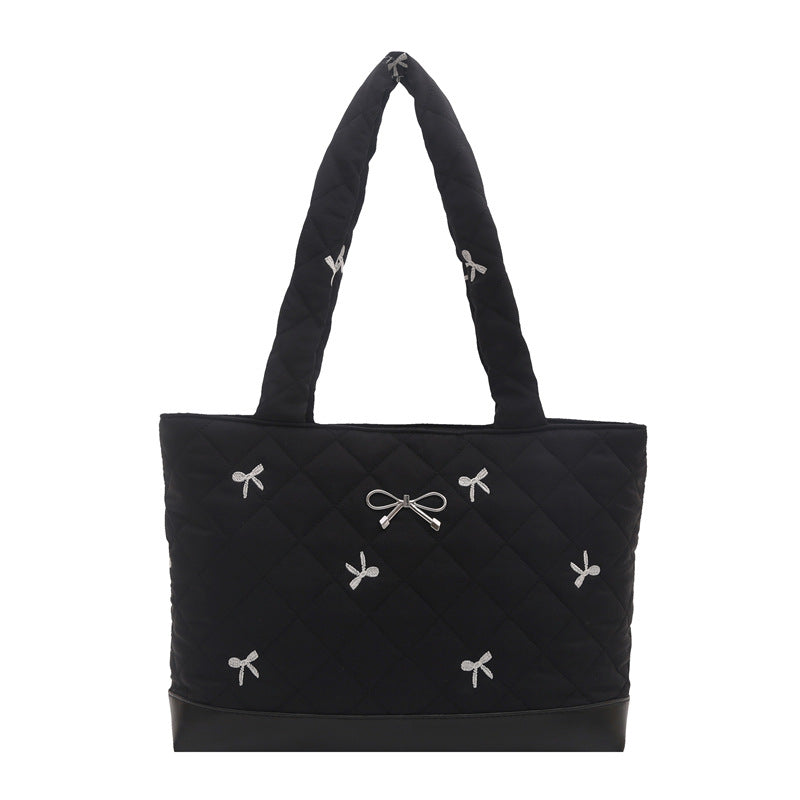 Gestepptes Dekoratives Bogen Handtasche
