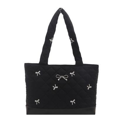 Gestepptes Dekoratives Bogen Handtasche