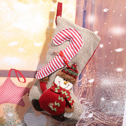 Weihnachtsstrumpf mit festlichem Gnome-Motiv Brehn