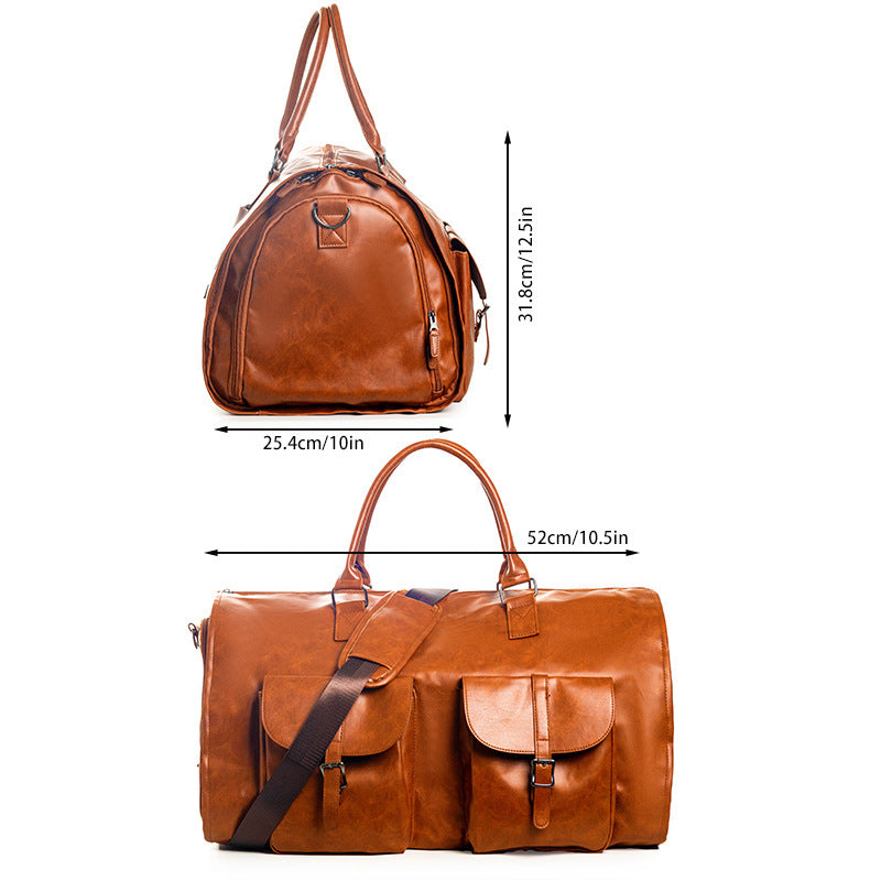 Elegante Reisetasche mit Zusätzlichen Außentaschen Brehn