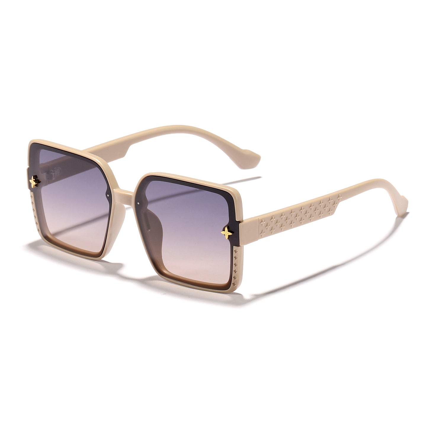 Damen modische quadratische Sonnenbrille mit verziertem Rahmen Brehn