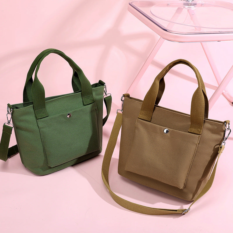 Kompakte Multi-Funktions-Canvas-Handtasche Brehn