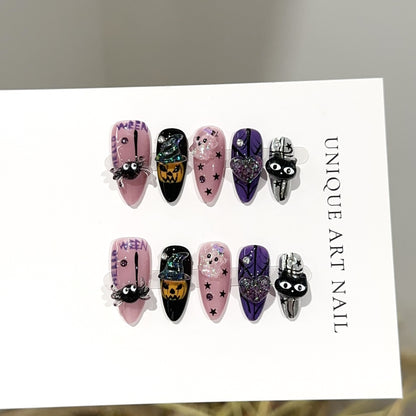 Halloween-Themen Press-On Nagel Set