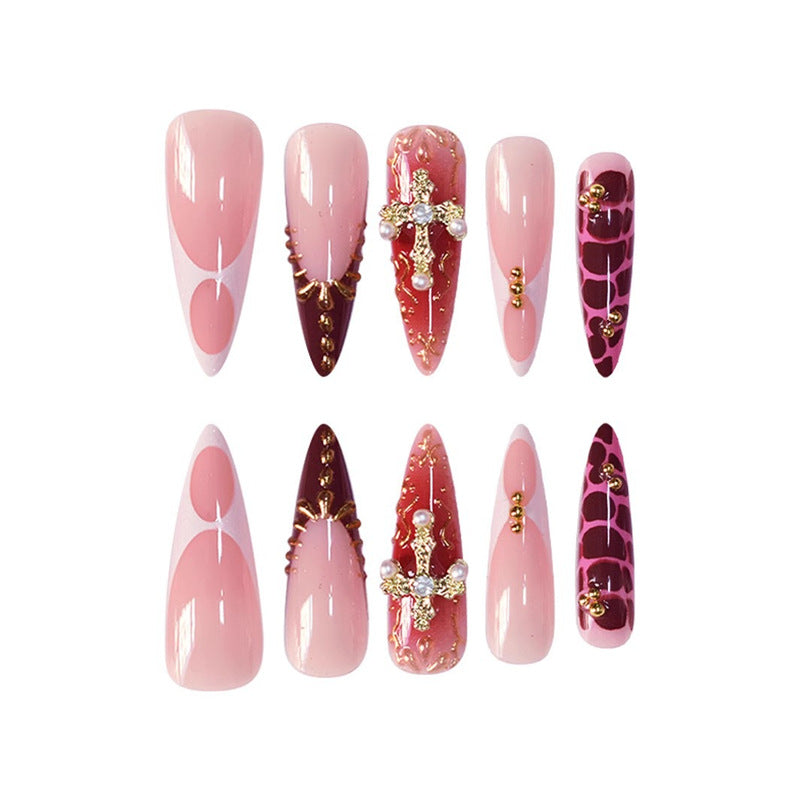 Elegantes Stiletto Press-On Nagelset Brehn