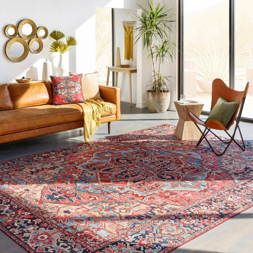 Vintage-inspirierter dekorativer Teppich