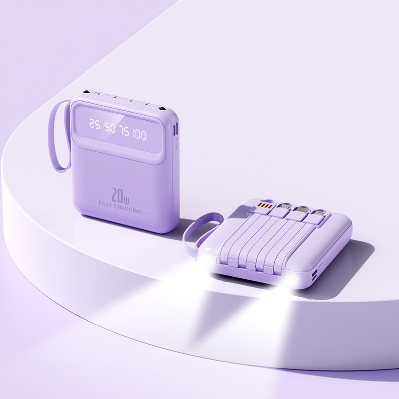 Tragbare Powerbank mit multifunktionaler Schnellladefähigkeit und digitaler Anzeige Brehn