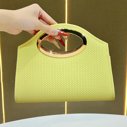 Strukturierte Handtasche Clutch