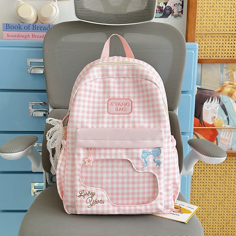 Niedlicher karierten Design Rucksack Brehn