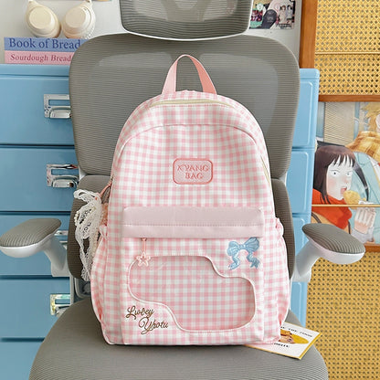 Niedlicher karierten Design Rucksack Brehn