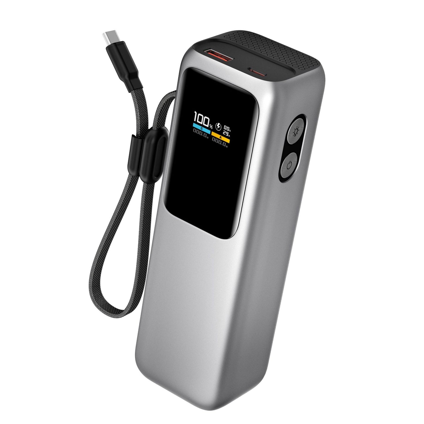 Hochleistungs-Powerbank mit Digitalanzeige und Schnellladefunktion Brehn