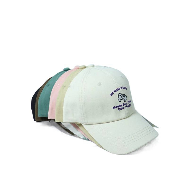 Damen Bestickte Welpen-themed Baseballcap Brehn