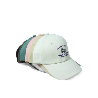 Damen Bestickte Welpen-themed Baseballcap Brehn