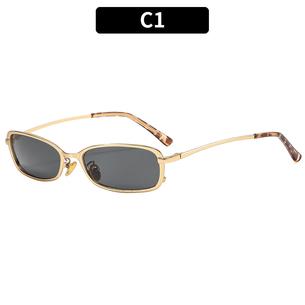 Designer Rechteck Sonnenbrille