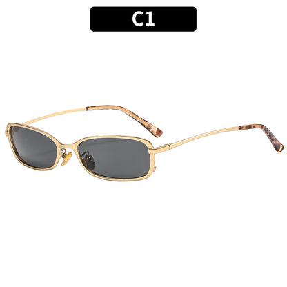 Designer Rechteck Sonnenbrille