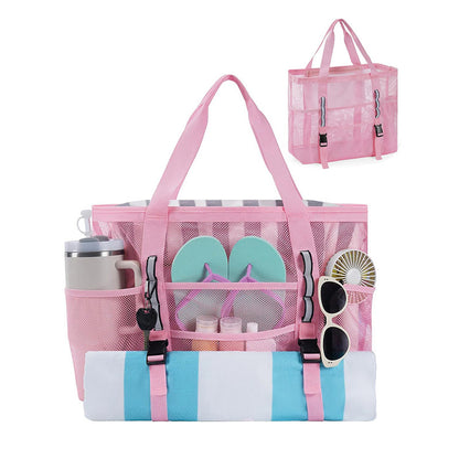 Multifunktionale Strandtasche mit Netzdesign Brehn