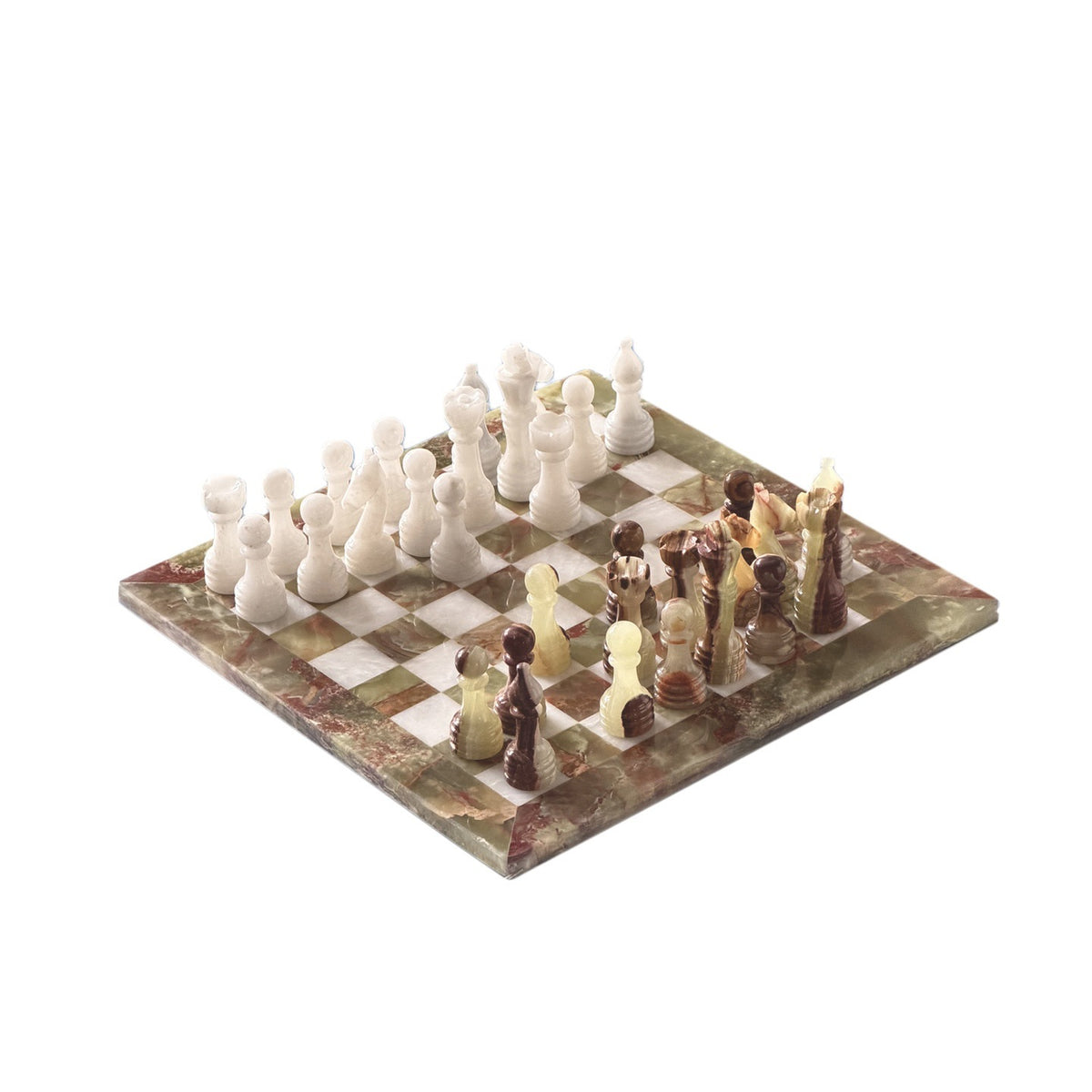 Elegantes Marmor-Schachset
