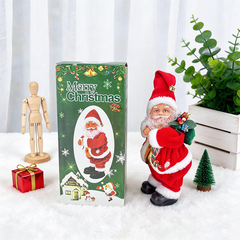 Dekorative Weihnachtsmannfigur mit Süßigkeit