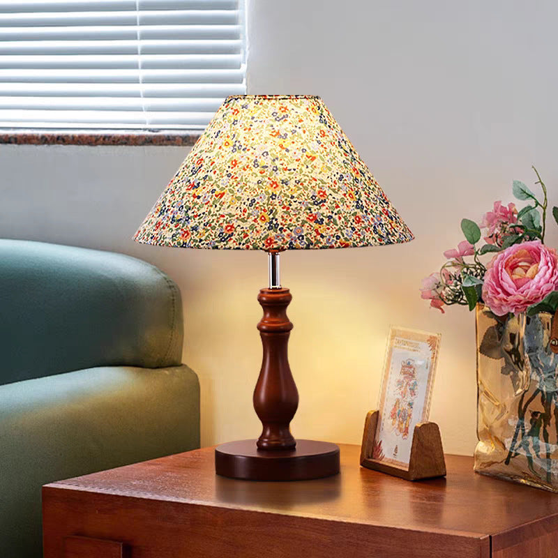 Florales Muster Nachttischlampe