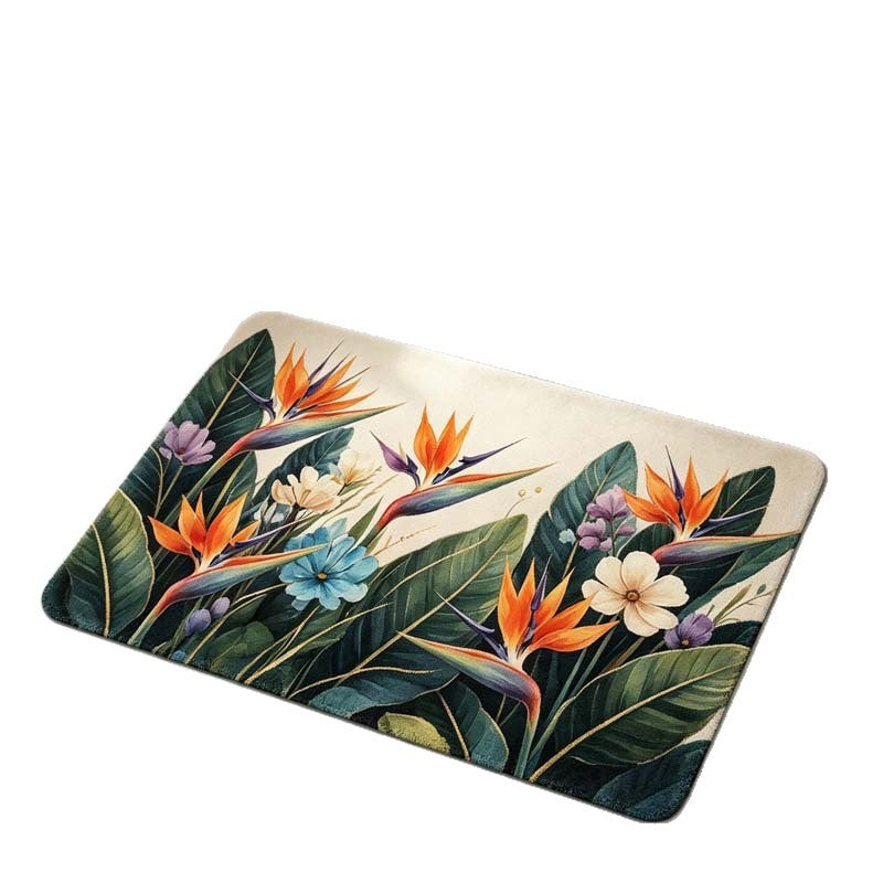 Blumenmuster Komfort Badematte Brehn
