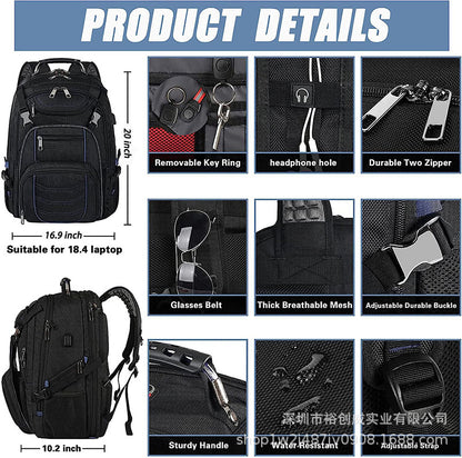 Vielseitiger Tech-Rucksack mit mehreren Fächern Brehn
