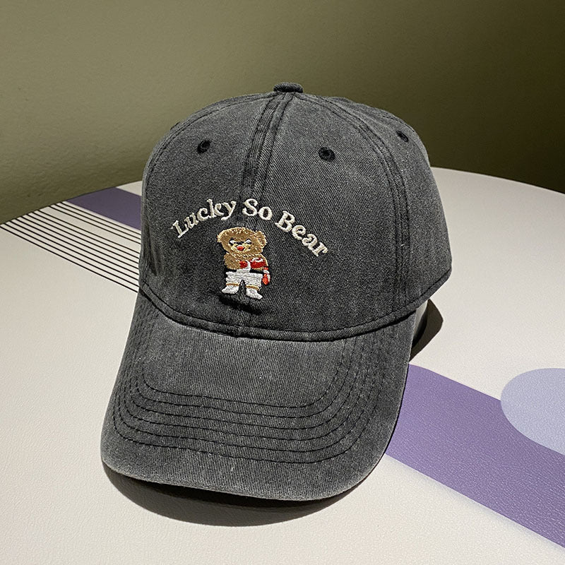 Unisex Casual Bestickte Bärenmütze Brehn