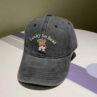 Unisex Casual Bestickte Bärenmütze Brehn