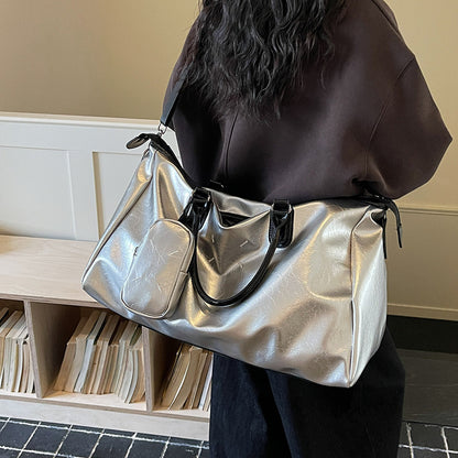 Luxuriöse Leder-Wochenend-Reise-Duffle-Bag Brehn