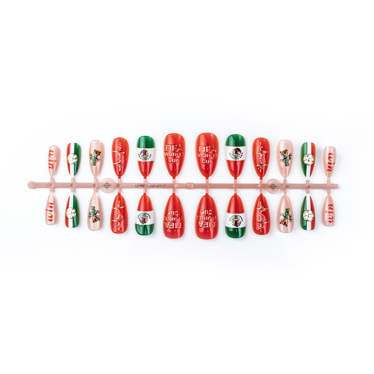 Sport-Themen Press-On Nail Art Set