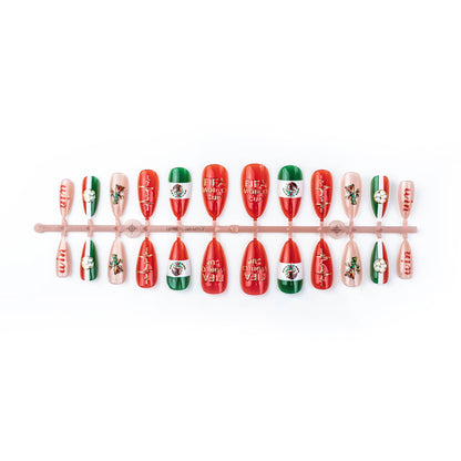 Sport-Themen Press-On Nail Art Set