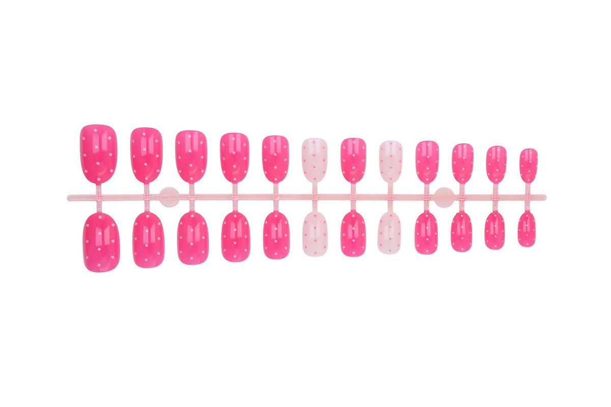 Kunstnagelset mit kreativen Punkten und eleganten Designs Brehn
