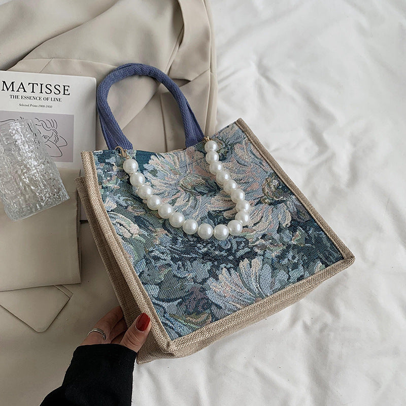 Elegante Blumenmuster Tasche