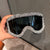 Damen glamouröse Skibrille mit funkelndem Kristallrahmen Brehn