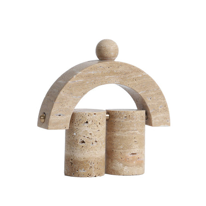Dekorative abstrakte Steinskulptur