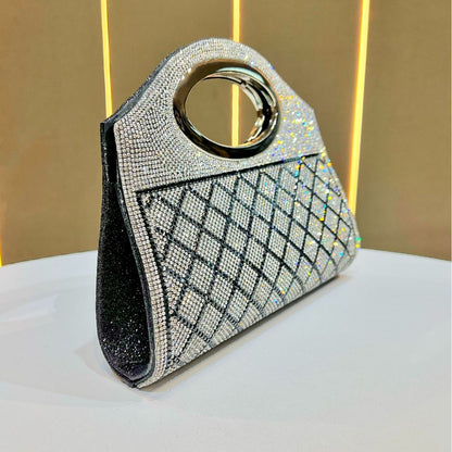 Rhinestone-besetzte Abendtasche