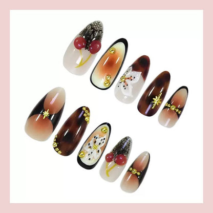 Künstlerisches Press-On-Nagelset
