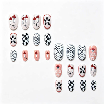 Kreative Künstlerische Halloween-Themen Nagelkunst