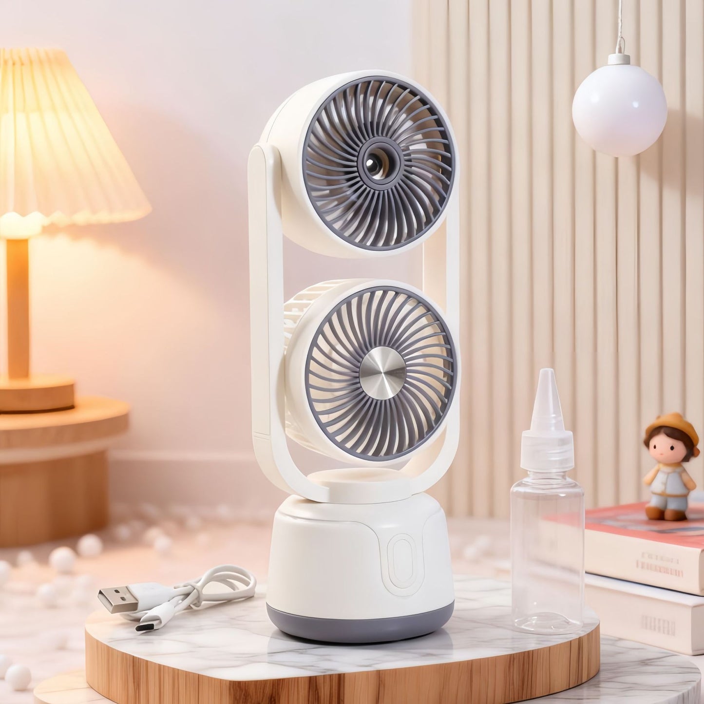 Damen Multifunktionaler Tischventilator mit Sprühfunktion Brehn