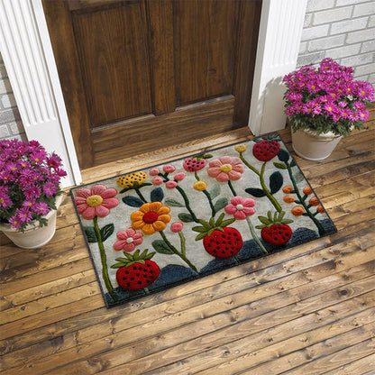 Künstlerisches Florales Design Fußmatte
