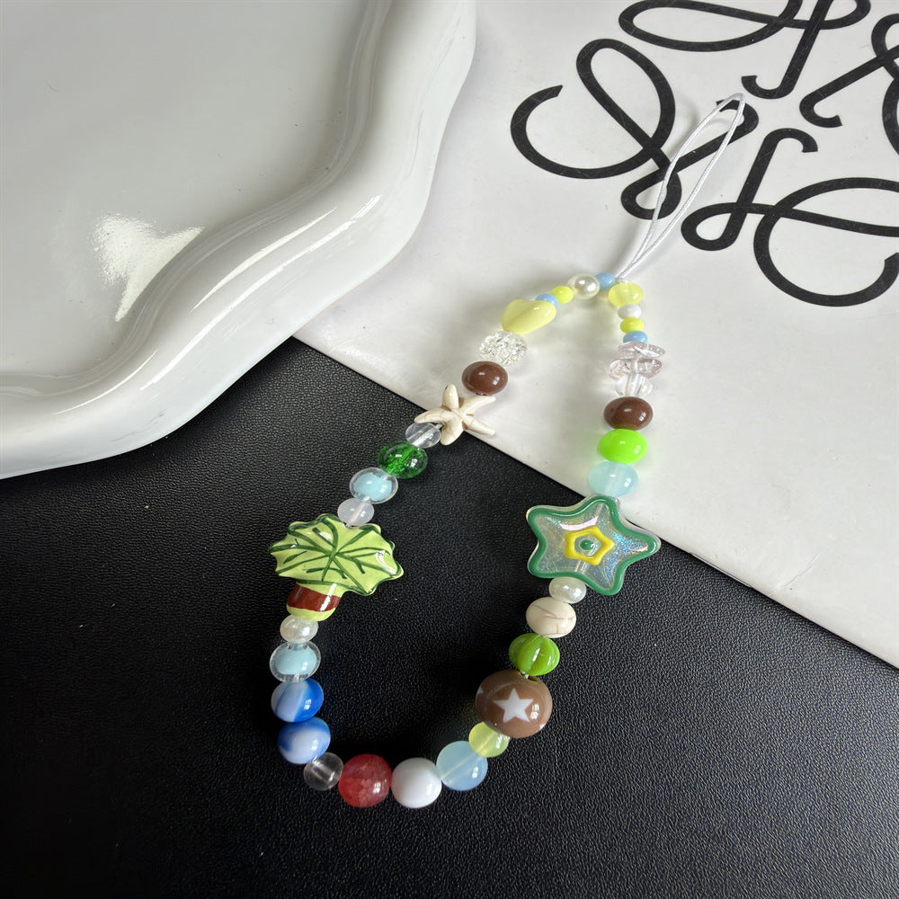 Handgemachter, von der Natur inspirierter, beaded Brillenhalter Brehn