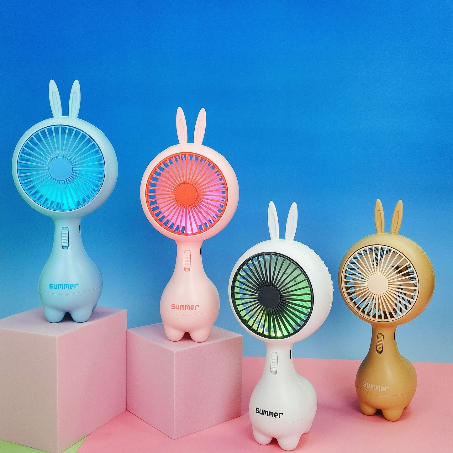 Bunny-Ohren Wiederaufladbarer Handheld Ventilator Brehn