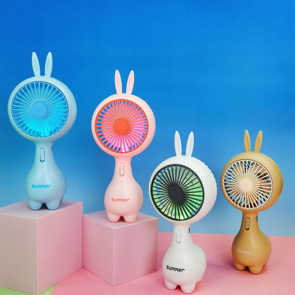 Bunny-Ohren Wiederaufladbarer Handheld Ventilator Brehn