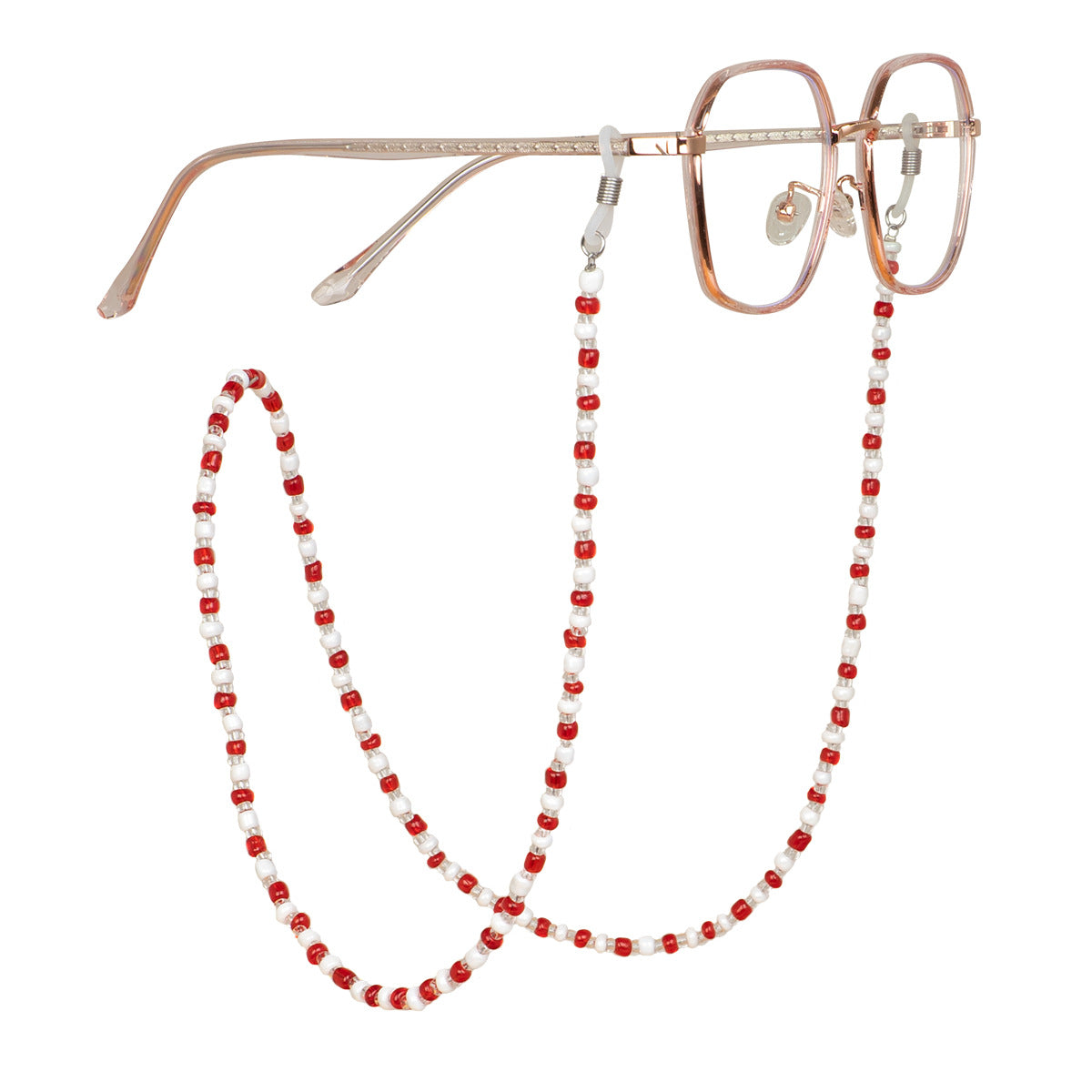 Beaded Eyewear Chain with Flexible Holders Brehn