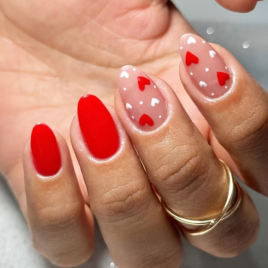 Romantische Herz-Nagelkunst Brehn