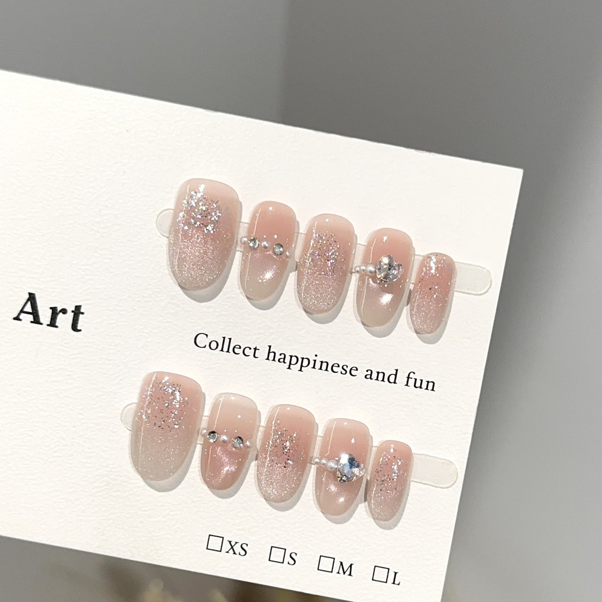 Premium Glitter Ombre Press-On Nail Art Set