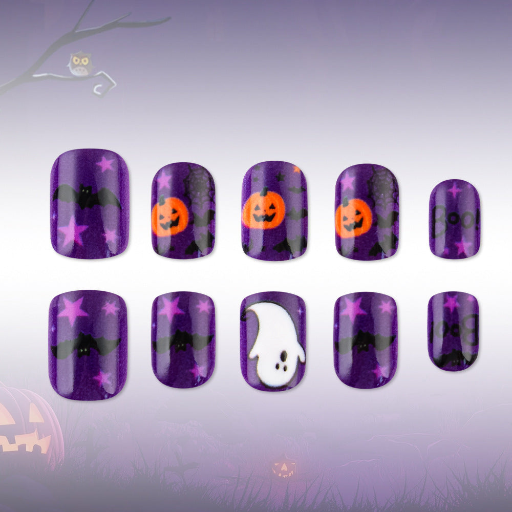 Halloween-Themen Press-On Nagelkunst Brehn
