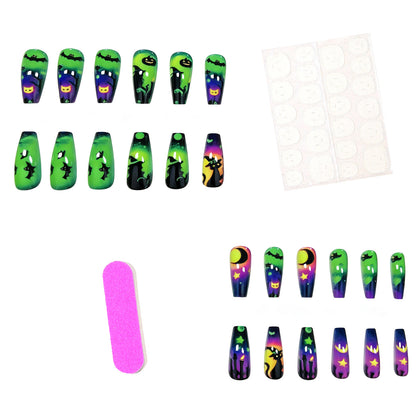 Halloween-Themen Leuchtende Nail Art Brehn